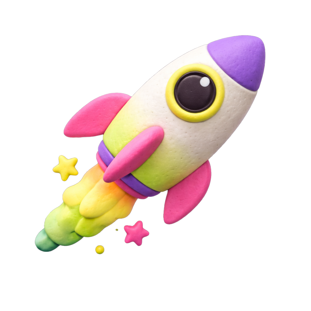 Rocket illustration for talent management services